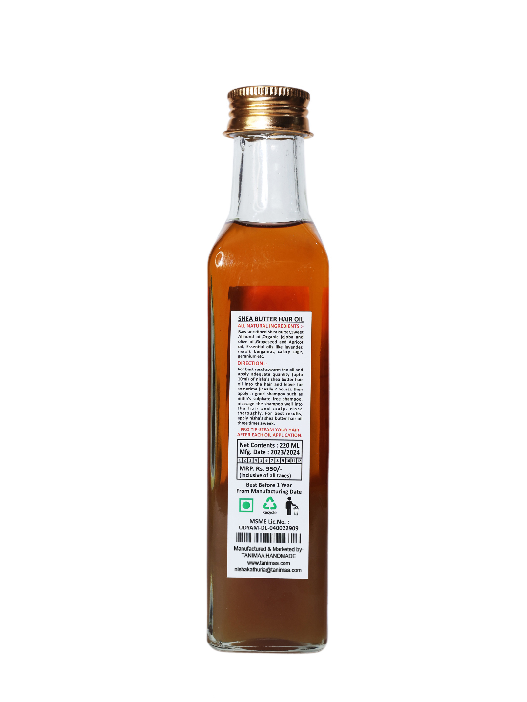 Shea Butter Hair Oil