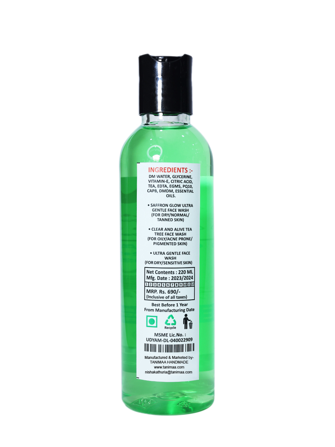 Clear and Alive Tea Tree Facewash