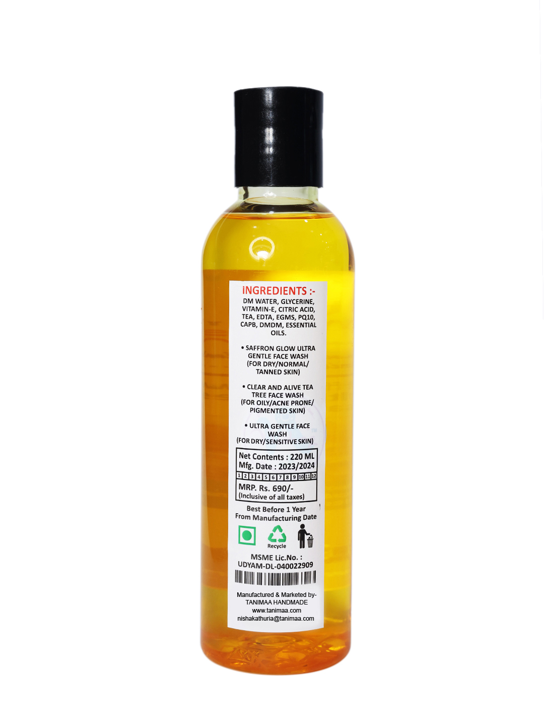 Saffron Glow Ultra Gentle Face Wash