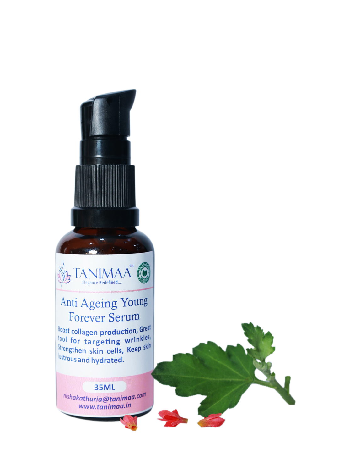 Anti ageing young forever face serum