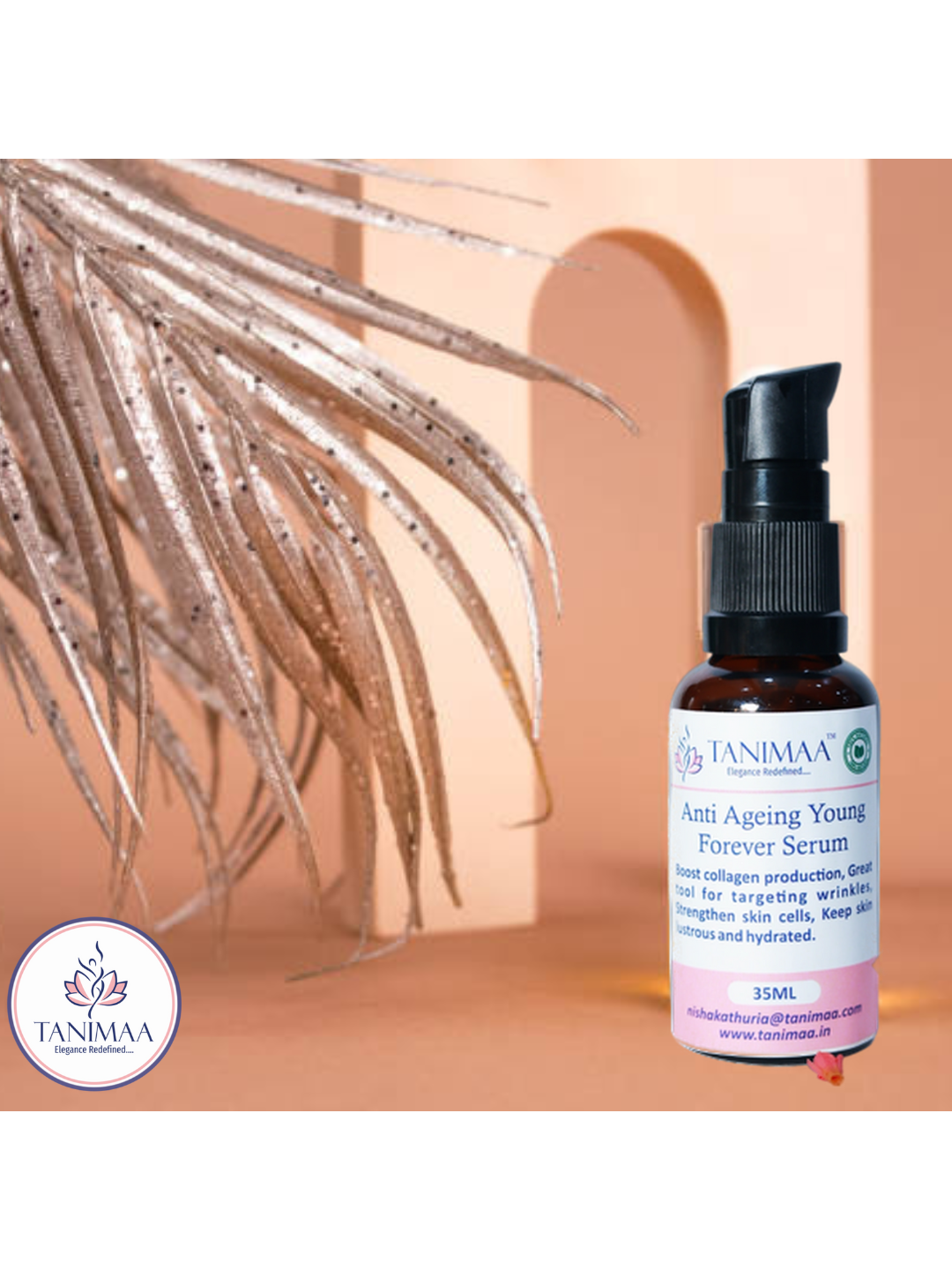 Anti ageing young forever face serum