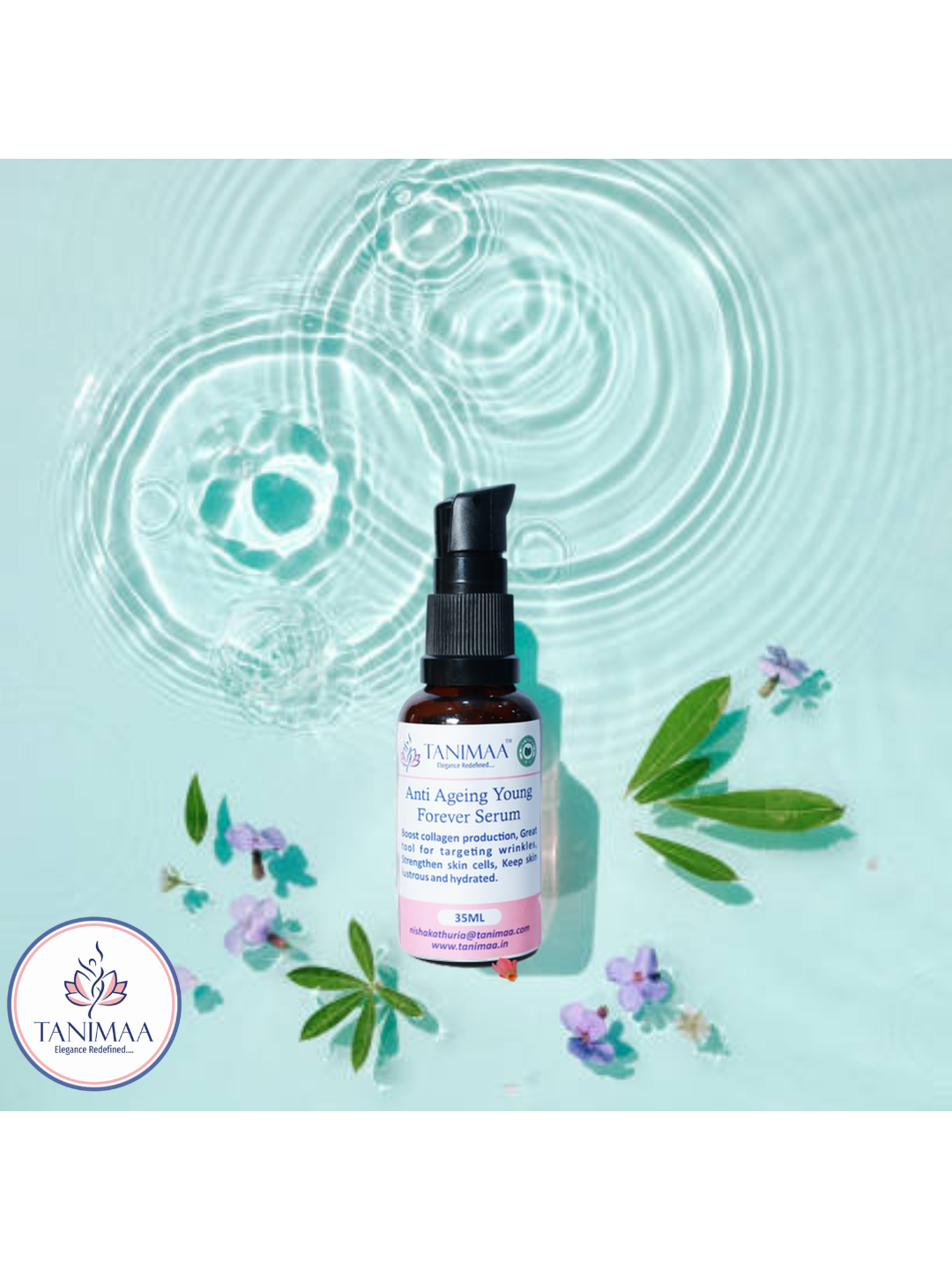 Anti ageing young forever face serum