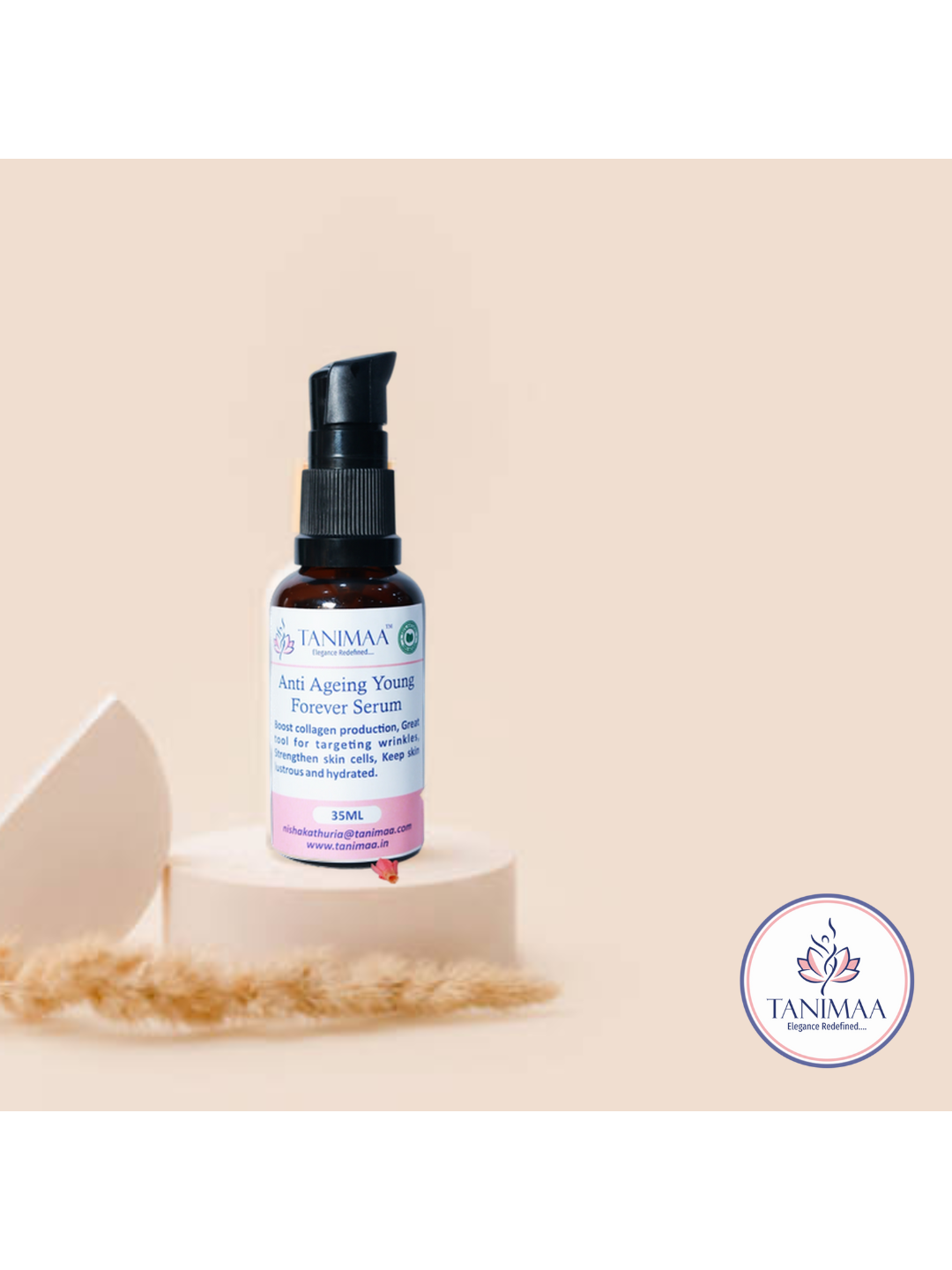 Anti ageing young forever face serum
