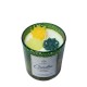 Green Glass Candle