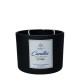 Black Frost Glass Jar Candle