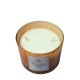 Yellow Glass Jar Candle