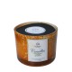 Yellow Glass Jar Candle